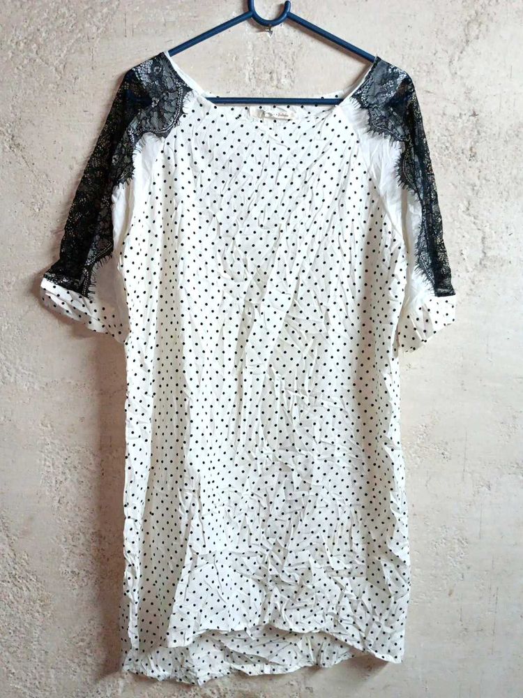 Ladies Trendy Chiffon Top Long Multicolour