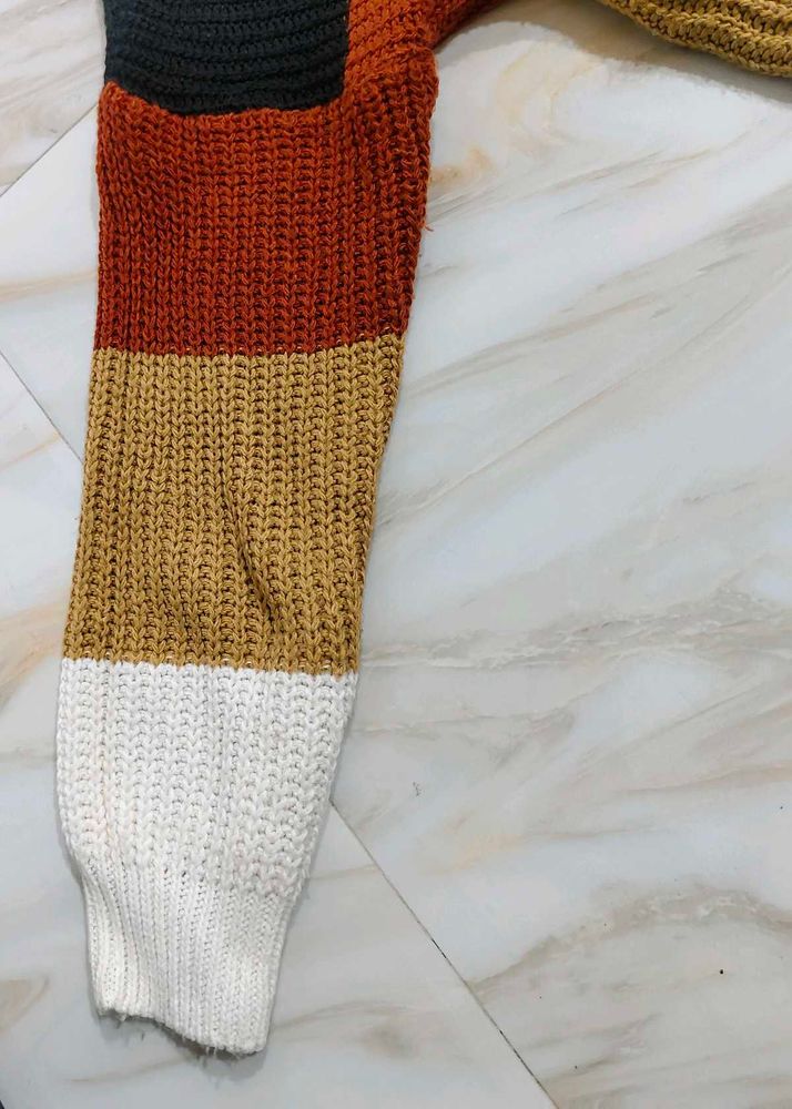 Color Block Knit Sweater