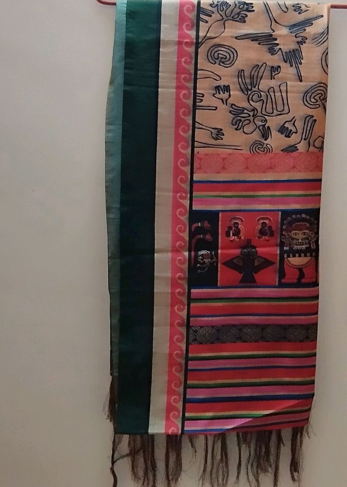 Pure Silk Madhubani Print Dupatta