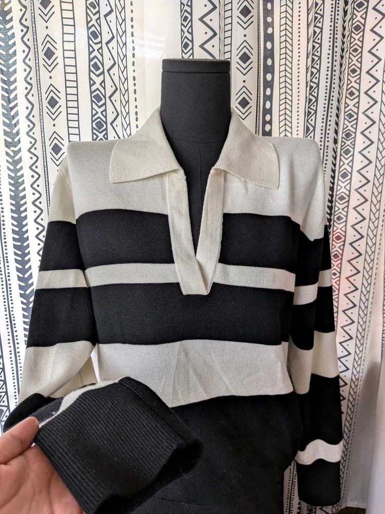 Striped Knit Top