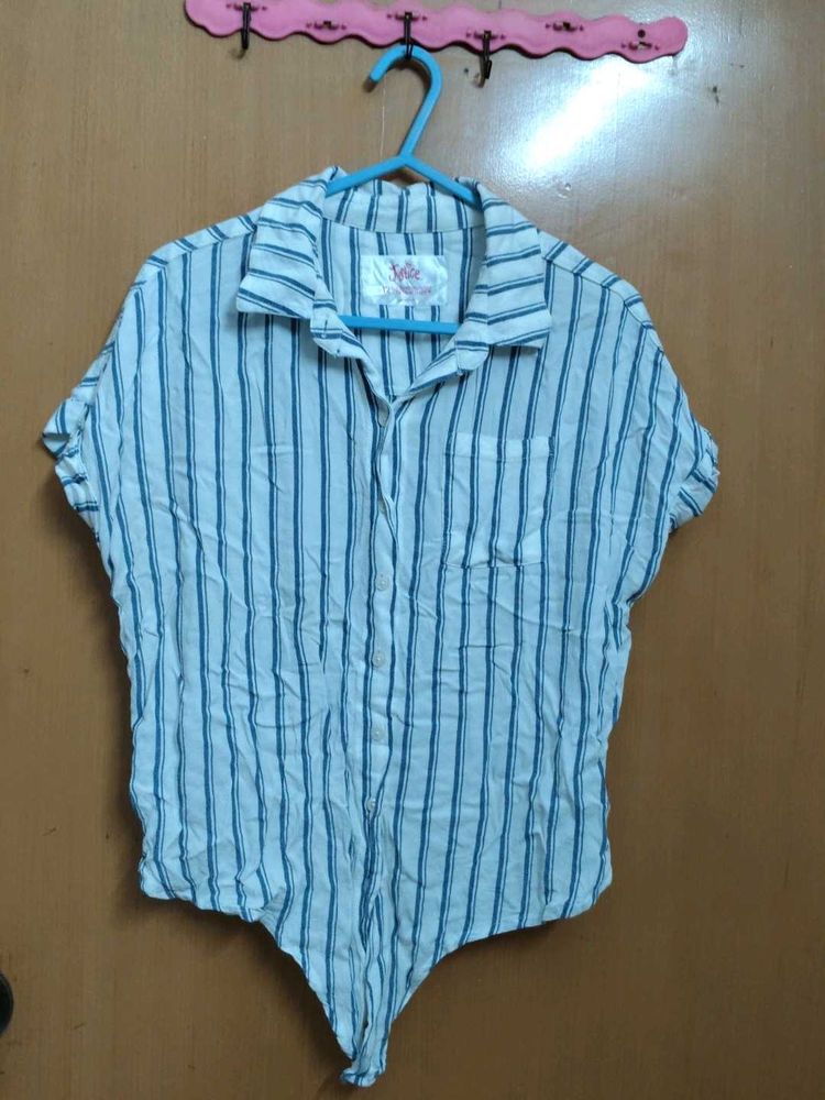 Striped Bodysuit Top