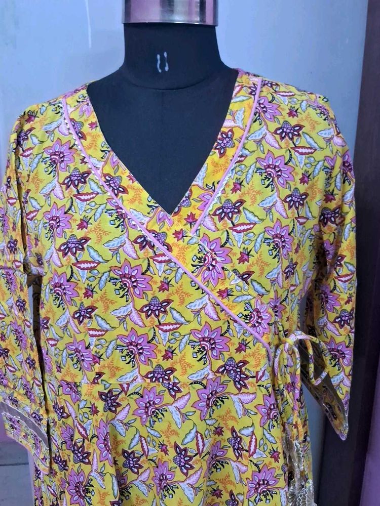 Floral Print Kurta