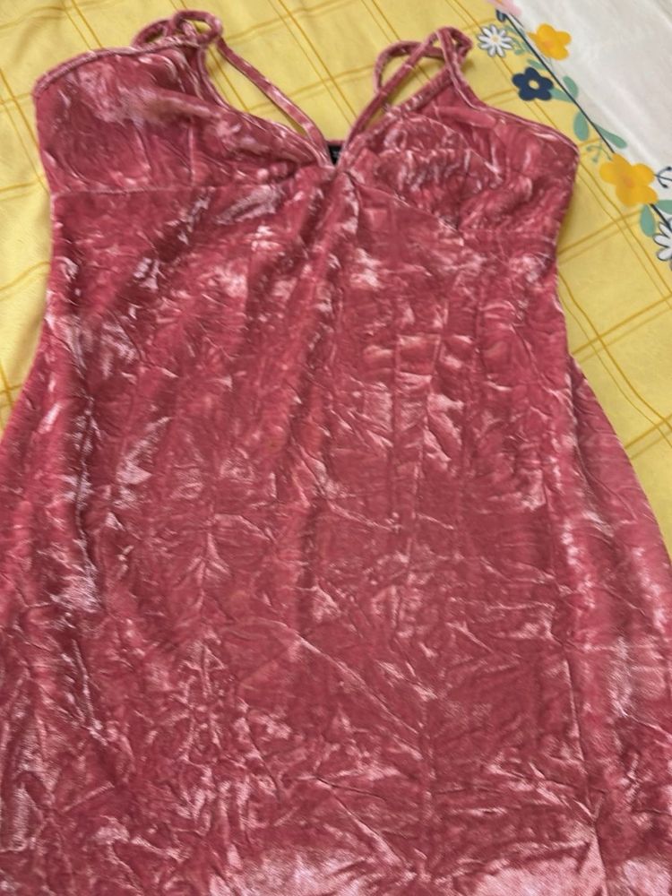 A Pink Bodycon Dress