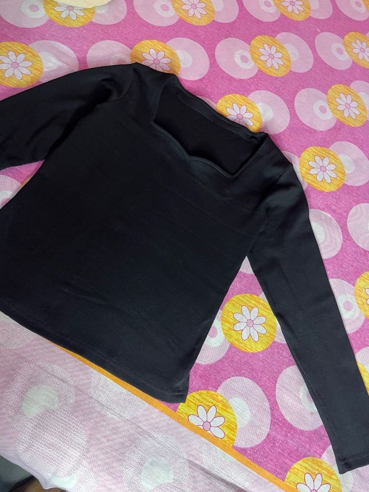 Black Long Sleeve Top