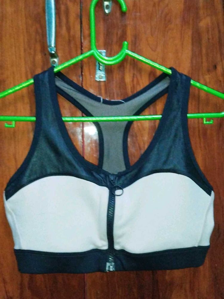 Front Zip Sports Bra