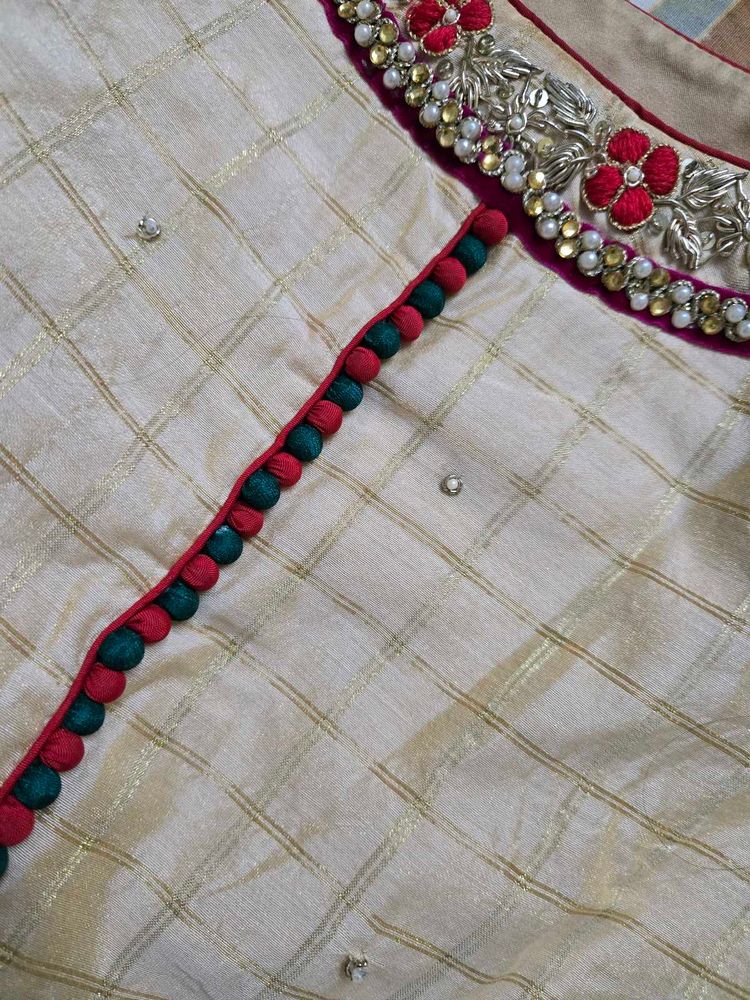 Heavy Bandhani Gharara Kurta Set