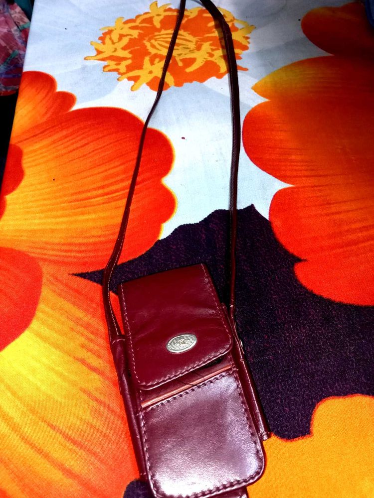 Leather Cell Phone Pouch