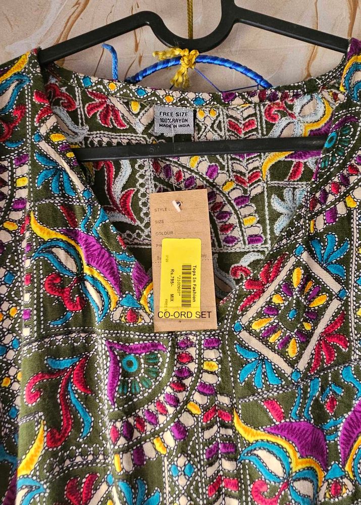 Embroidered Co-ord Set