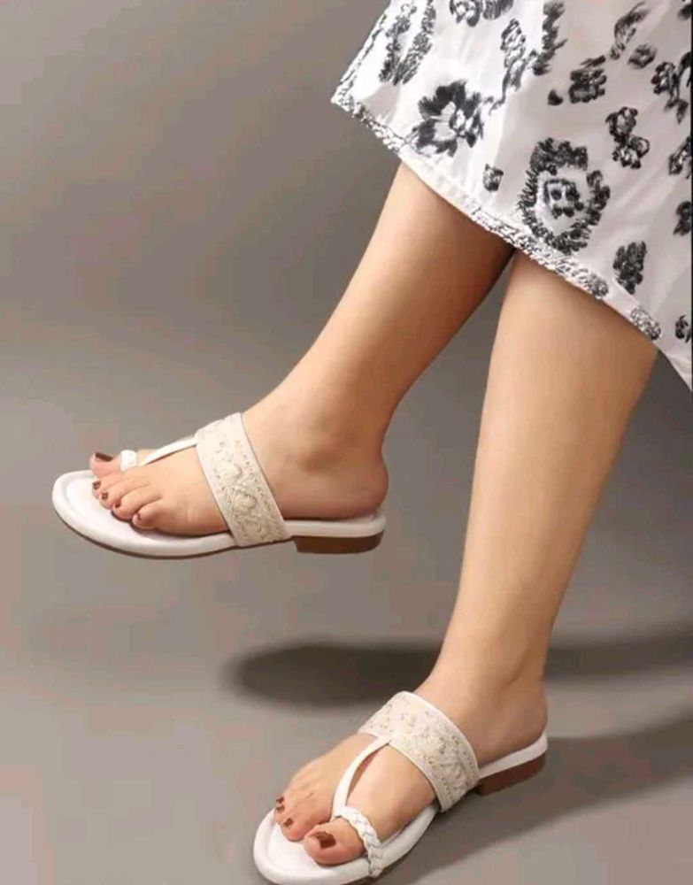 White Flats &amp; Sandals