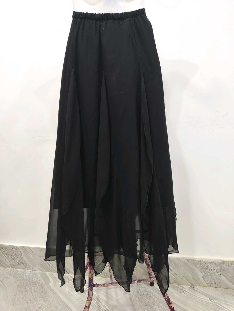 Black Flowy Maxi Skirt