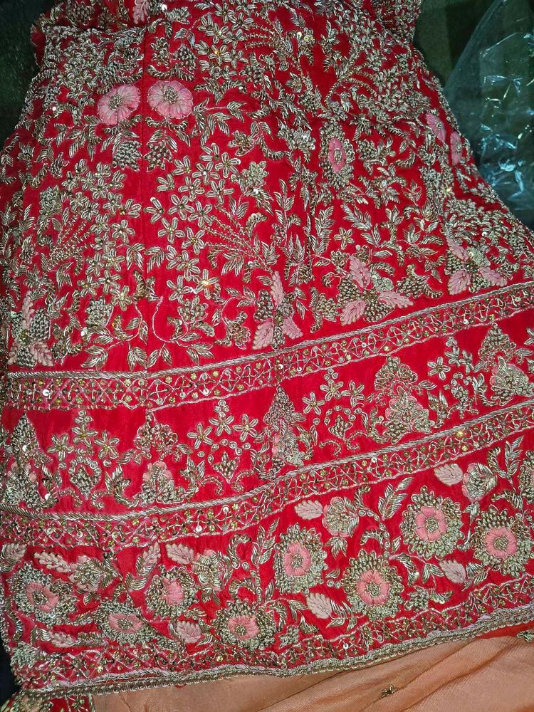 dabka  Embroidered Lehenga