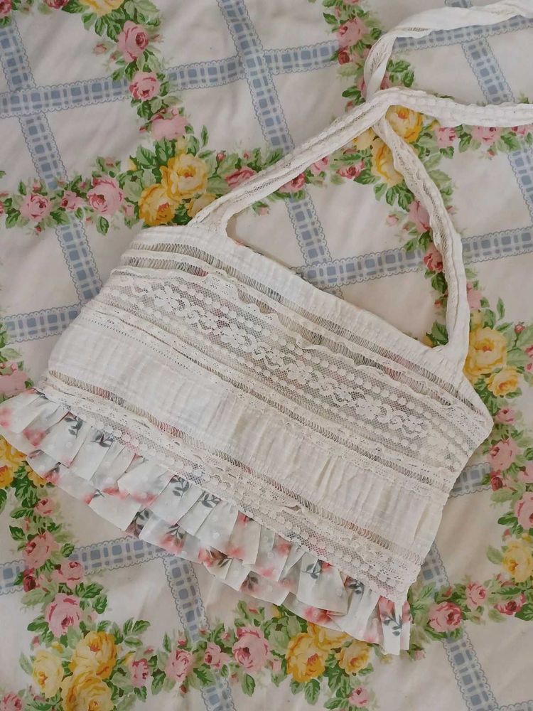 Tied Halter Beachy Top🐚🌊