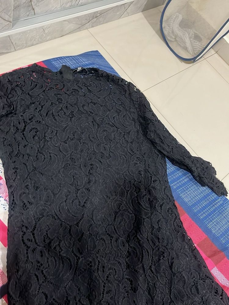 Little black lace dress