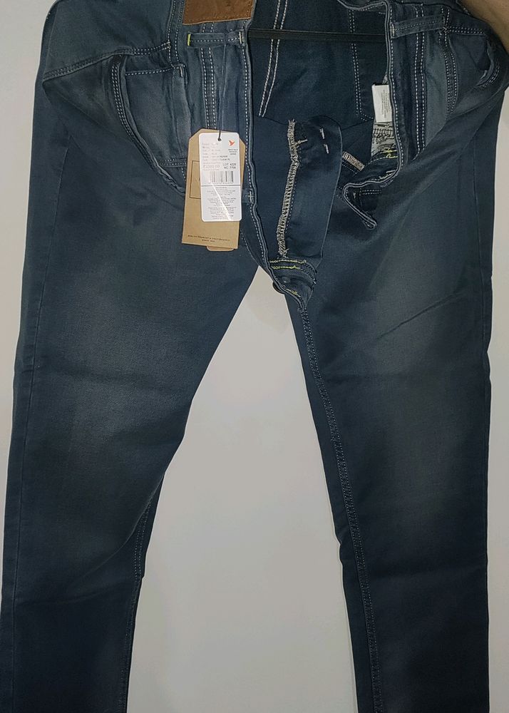 MEN NEW SLIM FIT FLEXIBLE INDIGO NATION JEANS