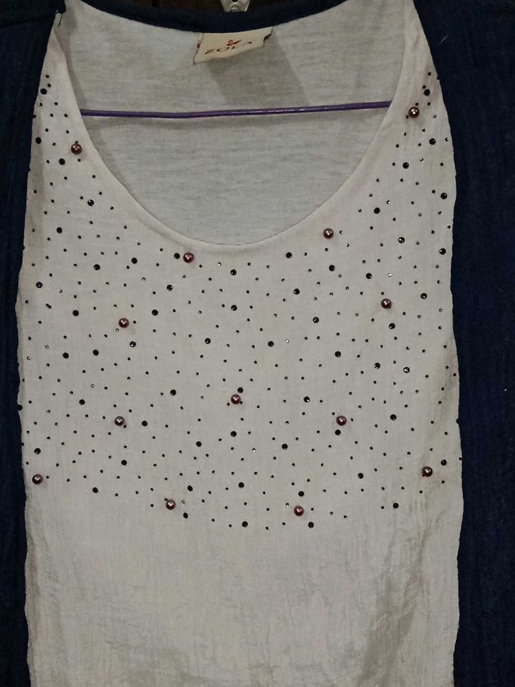 New Unused Stylish Layered Look Top with Shrug