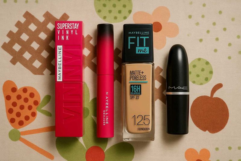 Maybelline Combo With Free Mac Lipstick