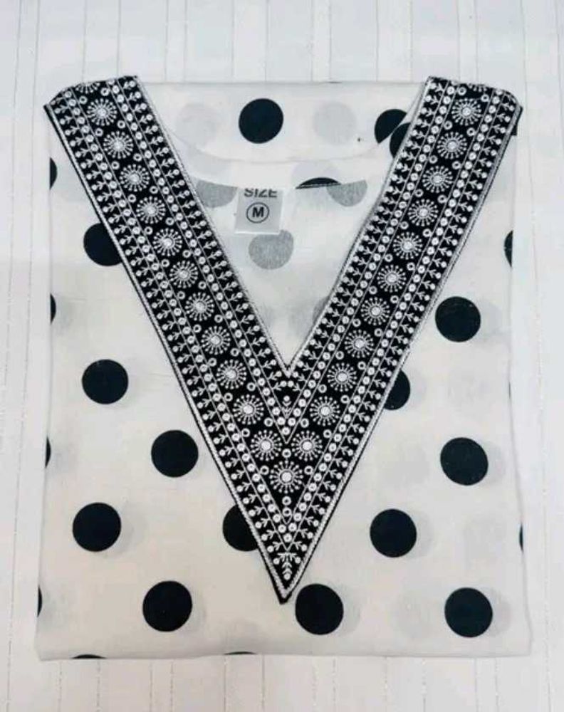 Polka Dot Embroidered Top