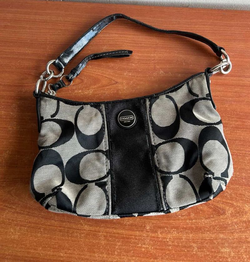 vintage coach signature canvas Demi bag