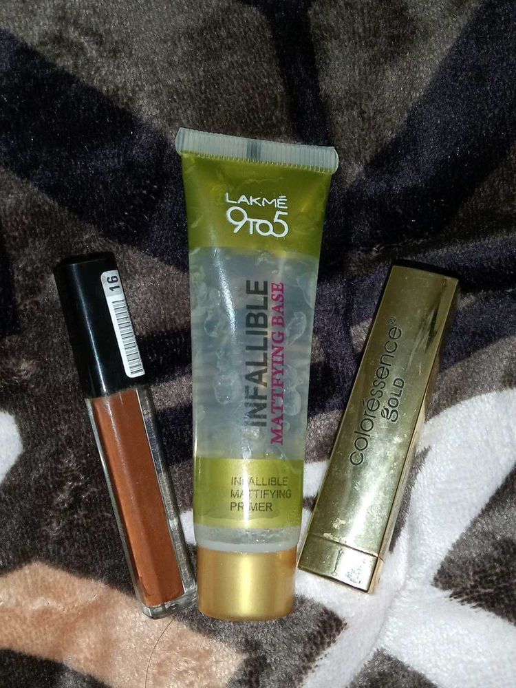 MAKEUP COMBO! LAKME PRIMER, COLOURESSENCE MATTE
