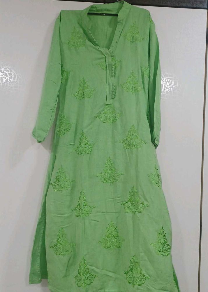 Parrot Color Kurti