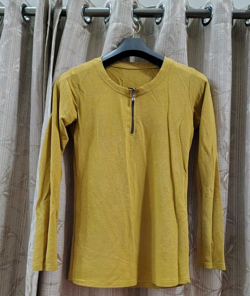 Mustard Long Sleeve Top