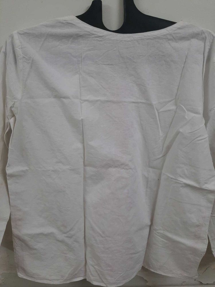White Kashmiri EMBROIDERED Top