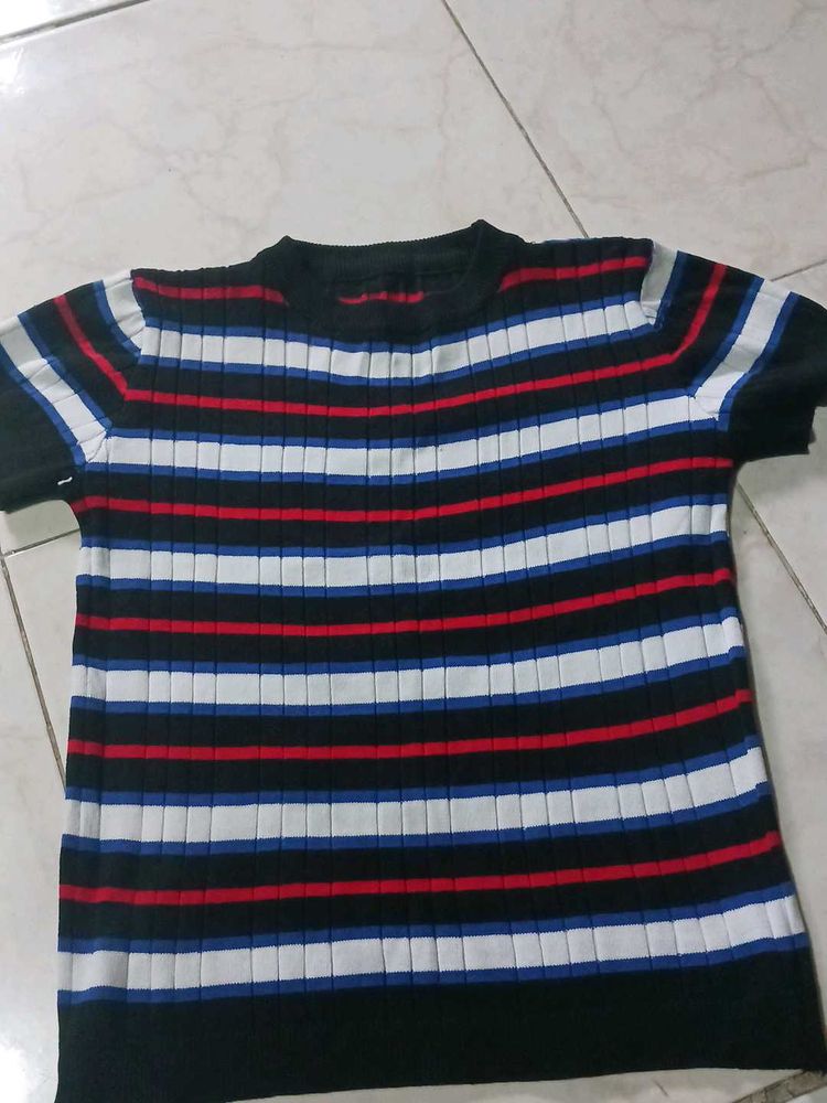 Stylish women&#39;s Striped Casual T-Shirt