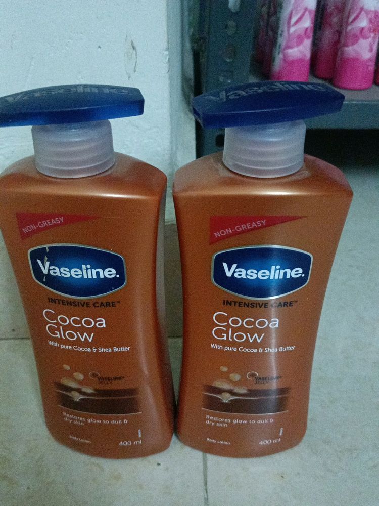 Vaseline Cocoa Glow-400ml(Pack Of 2)