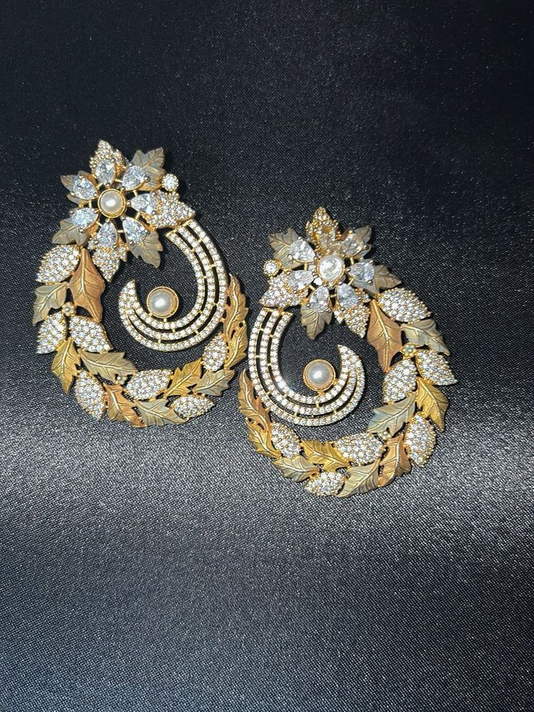 Big Pearl Danglers Earrings