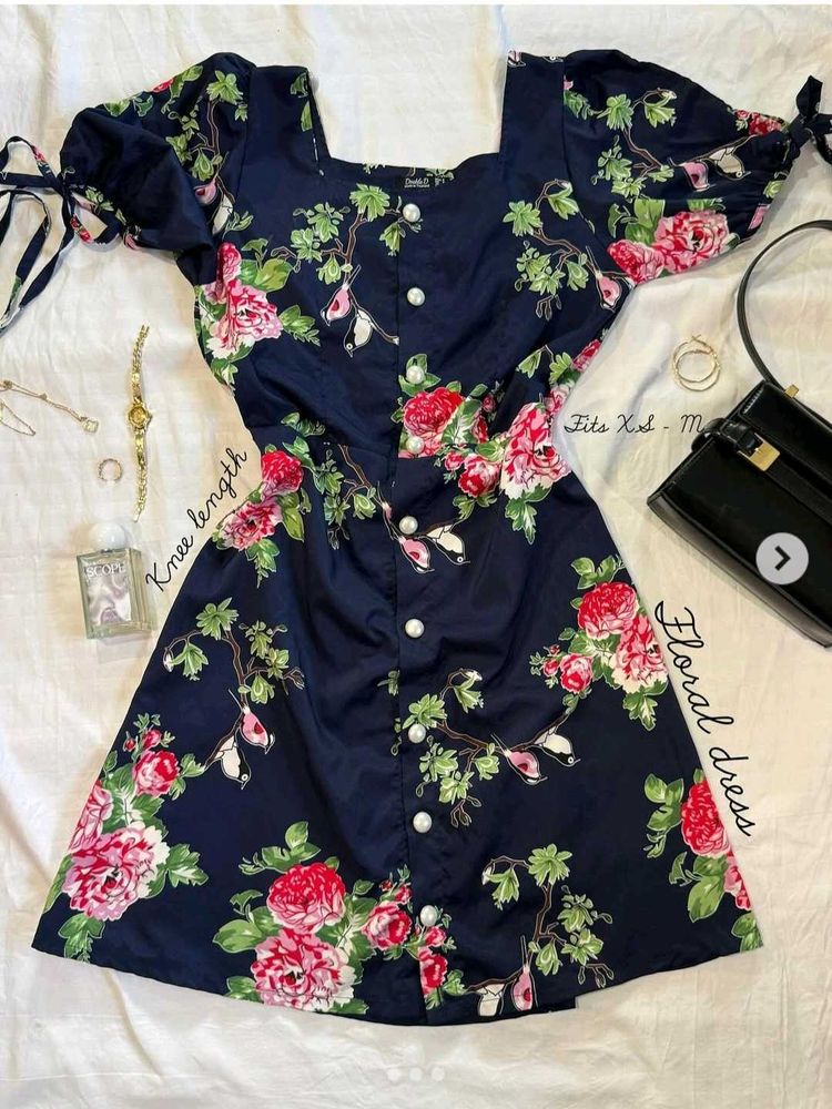 Floral Print Mini Dress
