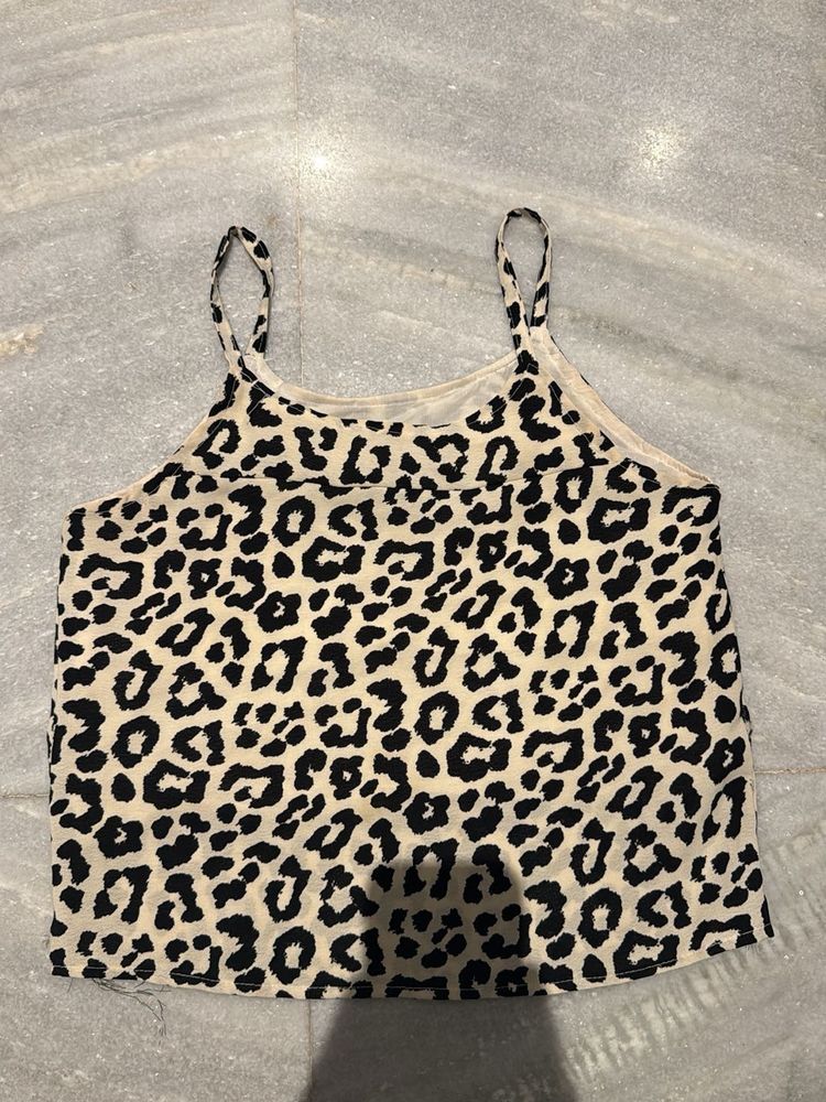 Leopard Print Cami Top