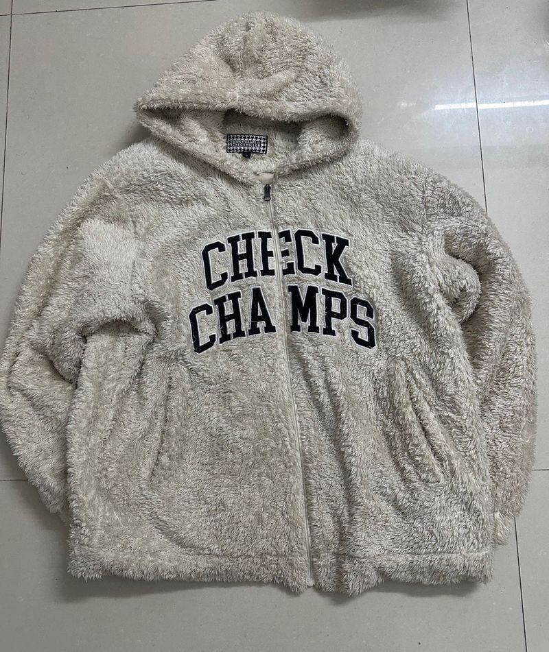 Check Champs Fuzzy Hoodie