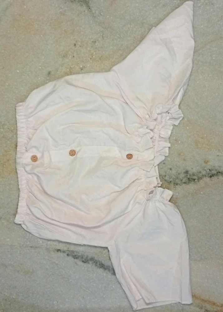 Cute Ruffled Top With Long Skirt