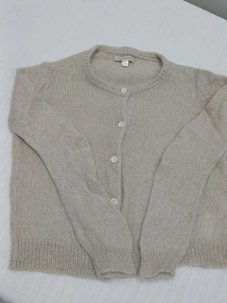 Beige Knit Cardigan ❄️🧥