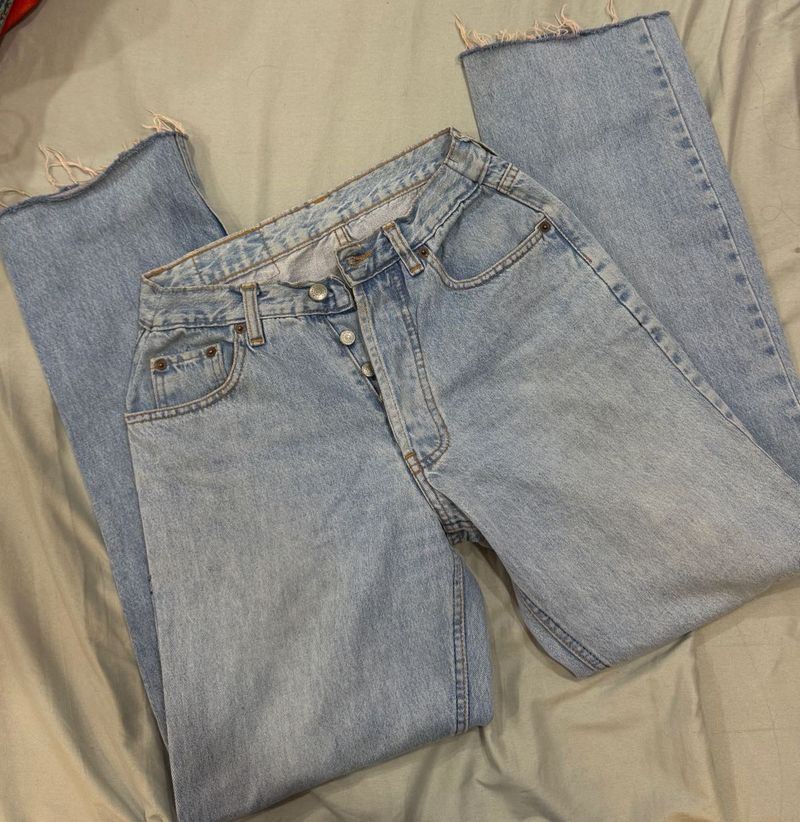Light blue straight fit jeans