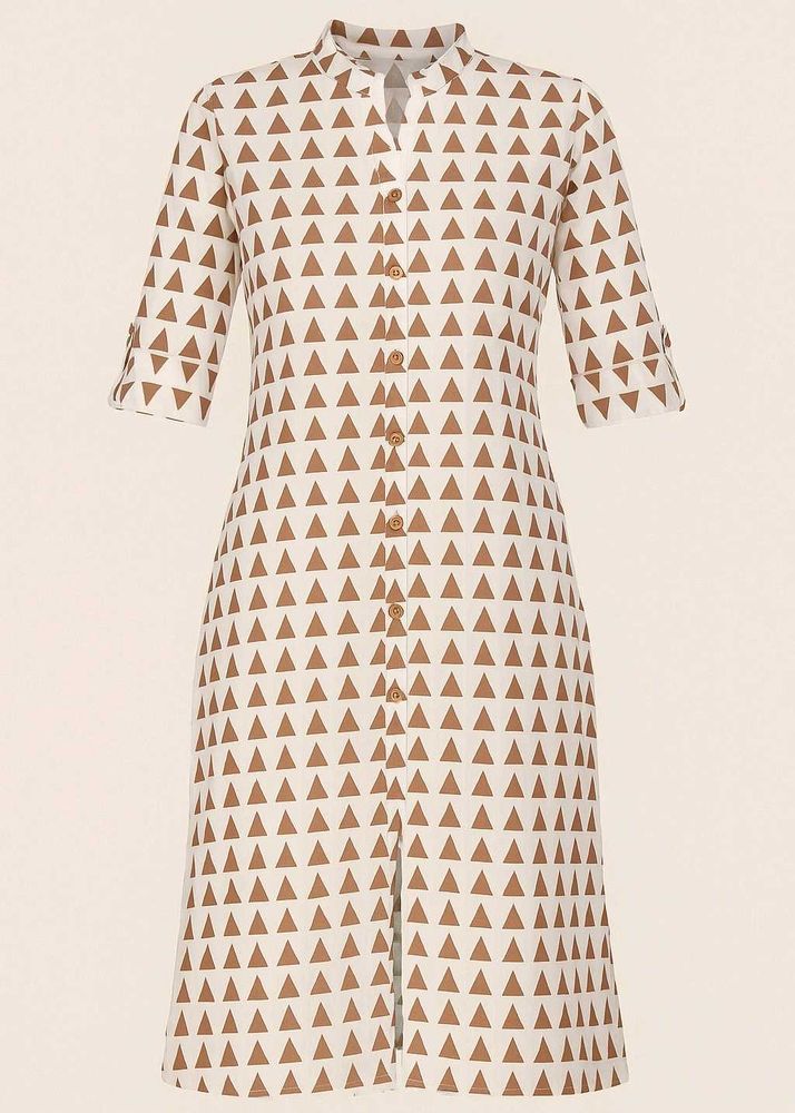 Off White Printed Kurti