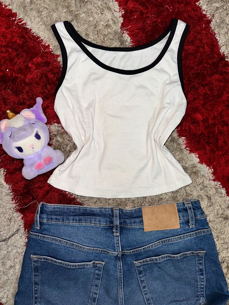 Basic white tank top