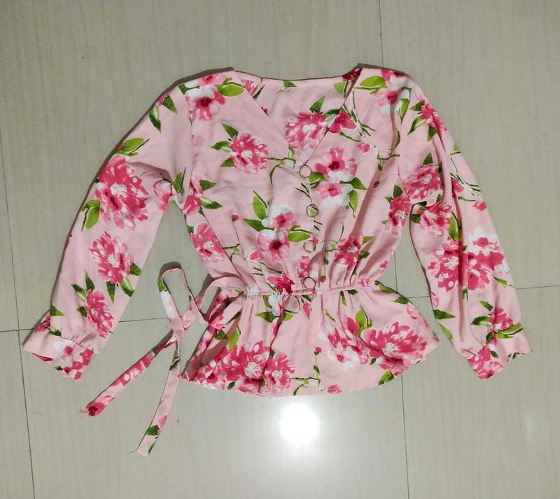 Floral Print Long Sleeve Top
