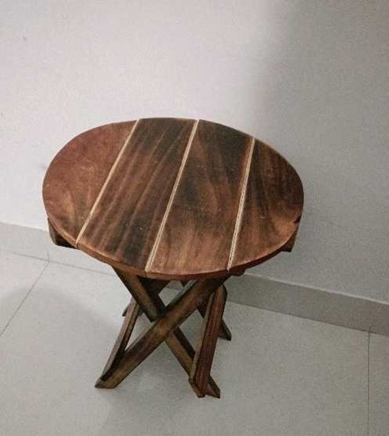 Wooden Folding Stool for decoration