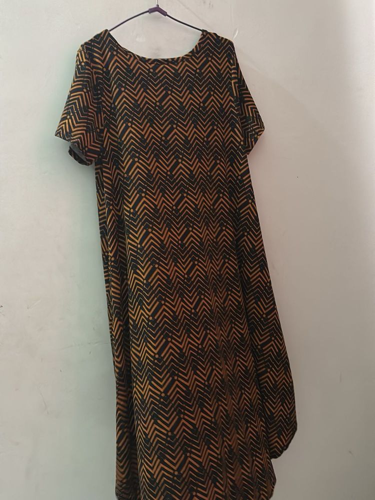 Patterned Casual Dress