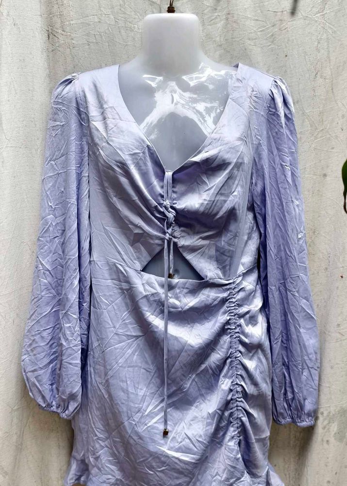Lilac Cutout Mini Dress