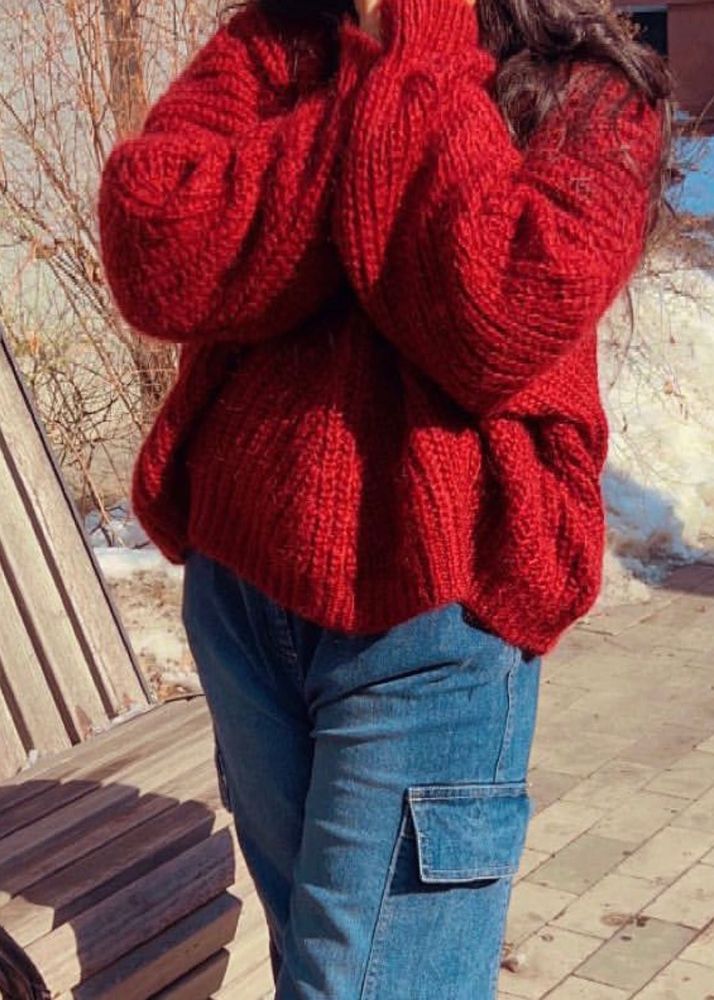 Red Knit Sweater