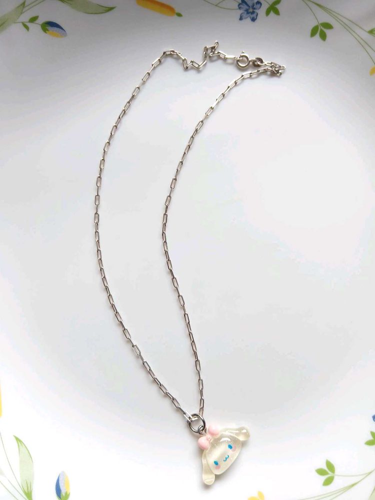 Beautiful New Silver Chain 💙cinnamoroll Pendant