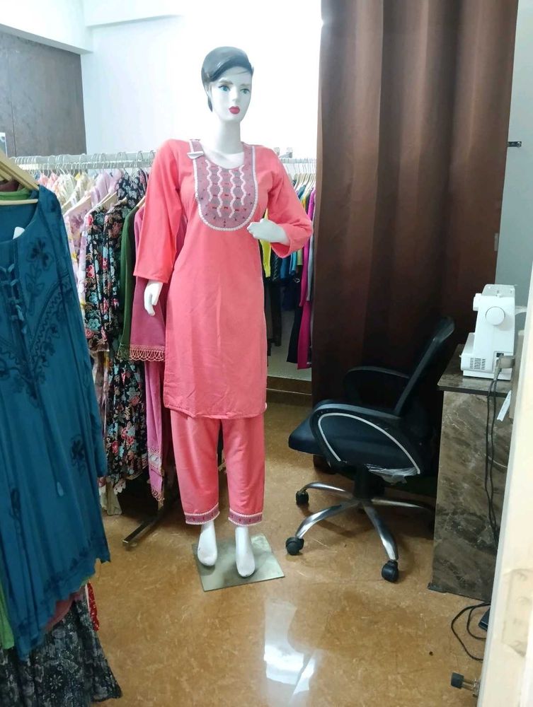 Winter Embroidered Kurta Set