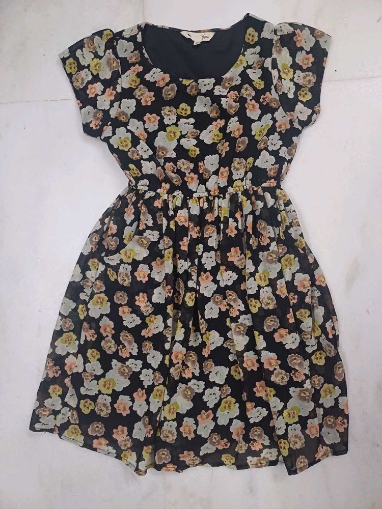 Floral Print Mini Dress