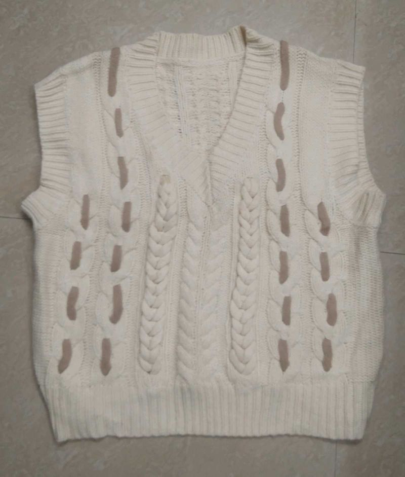 Aesthetic Knit Vest Sweater
