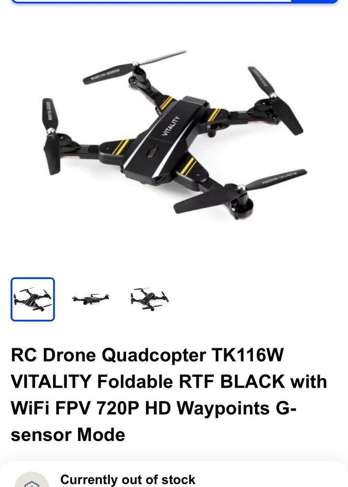 Vitality TK116-1 Smart Foldable Drone