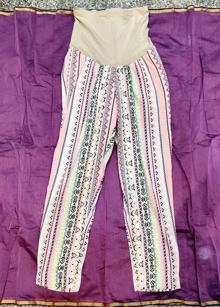 Patterned Maternity Pants