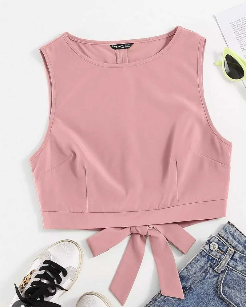 Cute Pink Crop Top