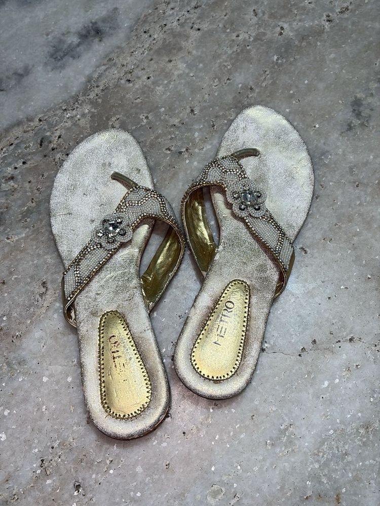 Metro Embellished Flip Flops